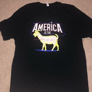 Barstool tee shirt- America is the goat